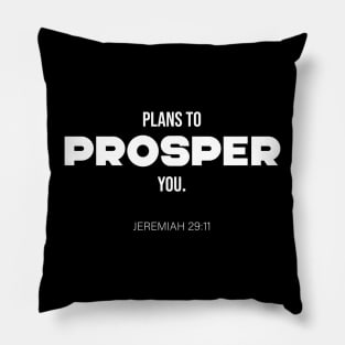 Bible Scripture Jeremiah 29:11 Quote White Pillow