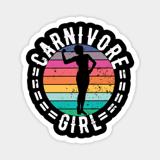 CARNIVORE GIRL MEAT EATER STEAK LOVER CUTE FIT COWGIRL WOMAN Magnet