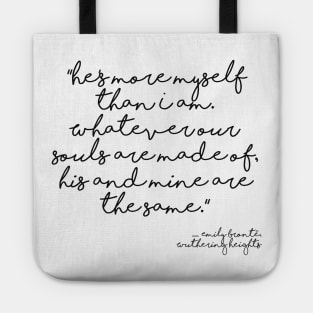 More myself than I am - Bronte quote Tote