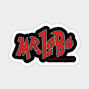 Mr. Lobo Logo Red Magnet