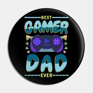 Best Gamer Dad Ever Gaming Console Pin