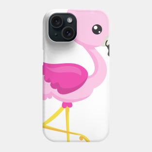 Cute Flamingo, Baby Flamingo, Pink Flamingo, Bird Phone Case