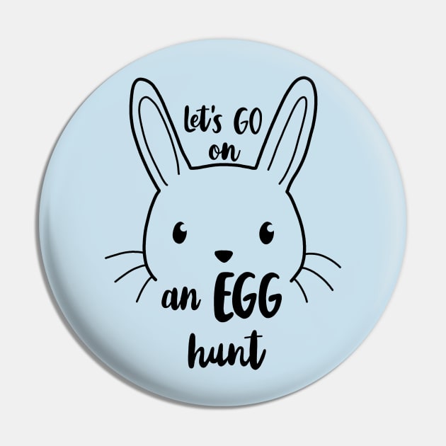 Easter Bunny - Egg Hunt Pin by valentinahramov