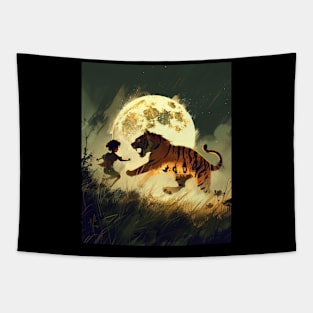 Calvin and Hobbes Vibrant Vision Tapestry