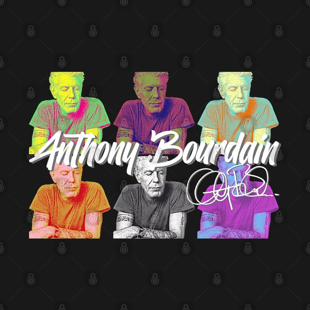 Anthony Bourdain Popart by Bingung Mikir Nama Design