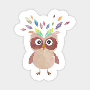 Whimsical Owl Magnet