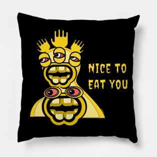 Nice To Eat You Pillow