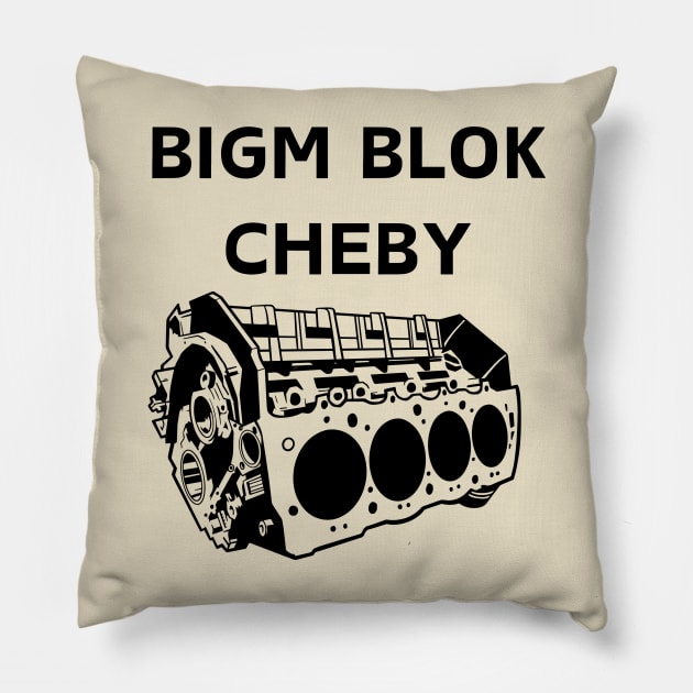 BIGM BLOK CHEBY Pillow by tocksickart