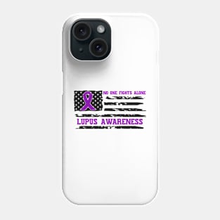 No One Fights Alone Lupus Awareness Phone Case