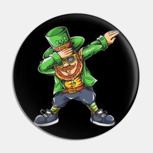 St Patricks Day Dabbing Leprechaun Boys Kids Men Dab Youth Pin