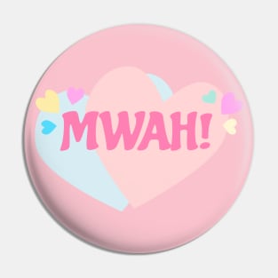 Mwah! Hearts Pin