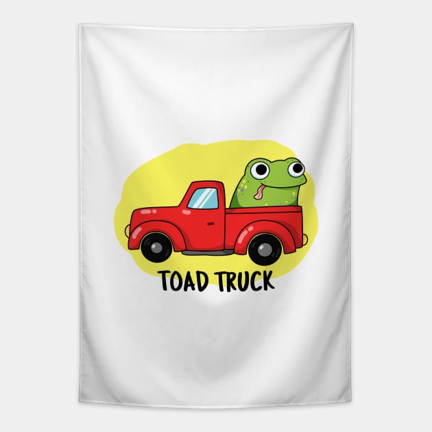 Toad Truck Cute Toad Pun Tapestry by punnybone