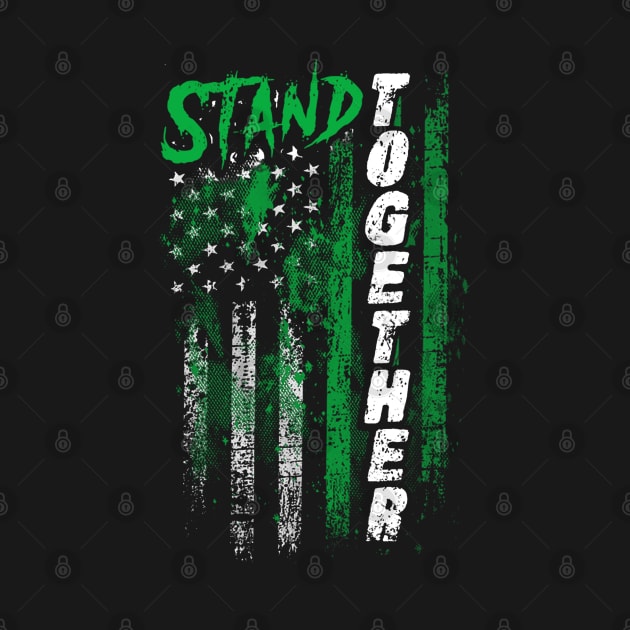 Neurofibromatosis Awareness Stand Together Flag by KHANH HUYEN