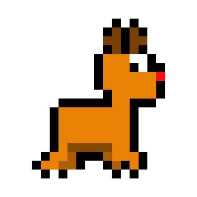 Pixel Art Rudolph by LuisP96