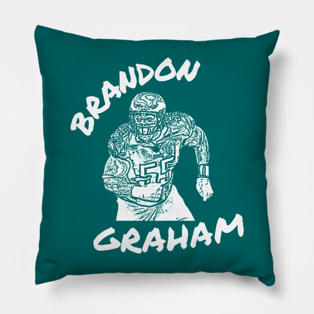 Brandon Graham Pillow by AllTeesPhilly