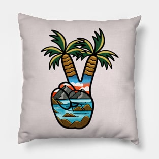 Peace On The Beach Pillow