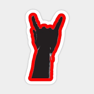 horns up Magnet