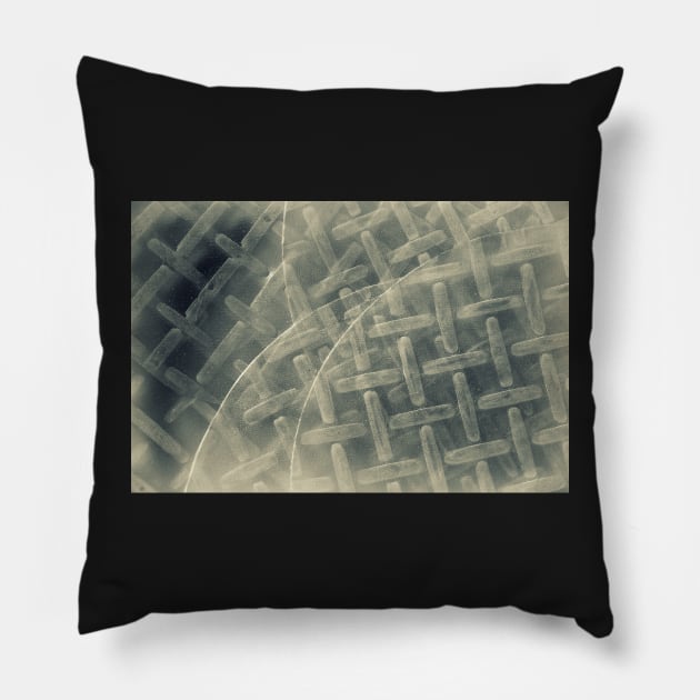 Rice Paper Disc Abstract Pillow by AlexaZari