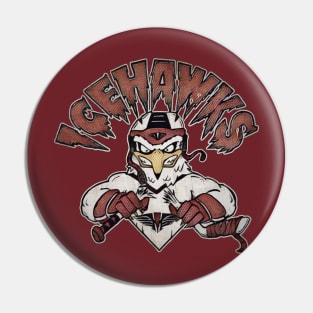 Adirondack Ice Hawks Hockey Pin