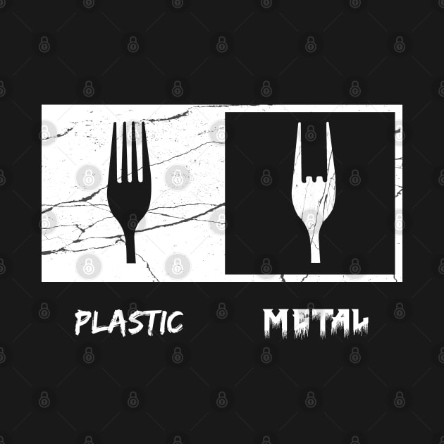 Metal fork, Palstic fork by CareTees