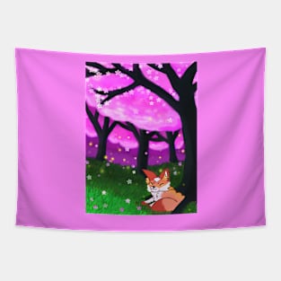 sleepy fox Tapestry