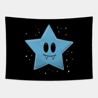 Blue Vampire Star Tapestry