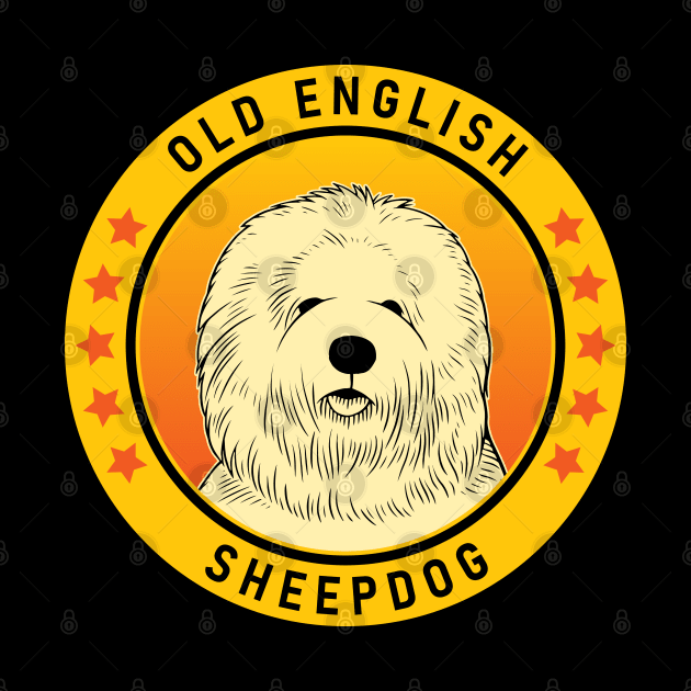 Old English Sheepdog Dog Portrait by millersye