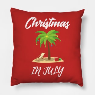 Mid Year Check Christmas In July T-Shirts Pillow