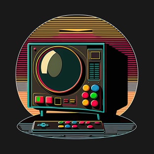 Retro pixel tv monitor gaming T-Shirt