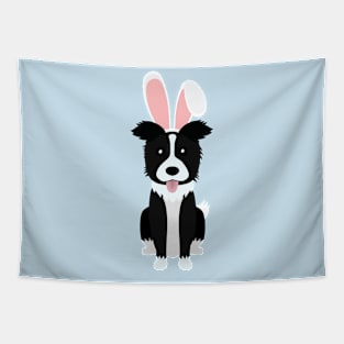 Border Collie Bunny EarsHappy Easter Dog Lover Gift Tapestry