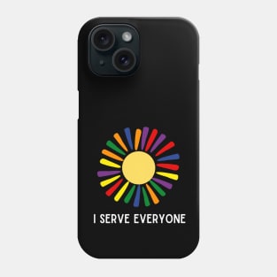 sun with rays in Pride colors - serves everyone, for dark background Phone Case