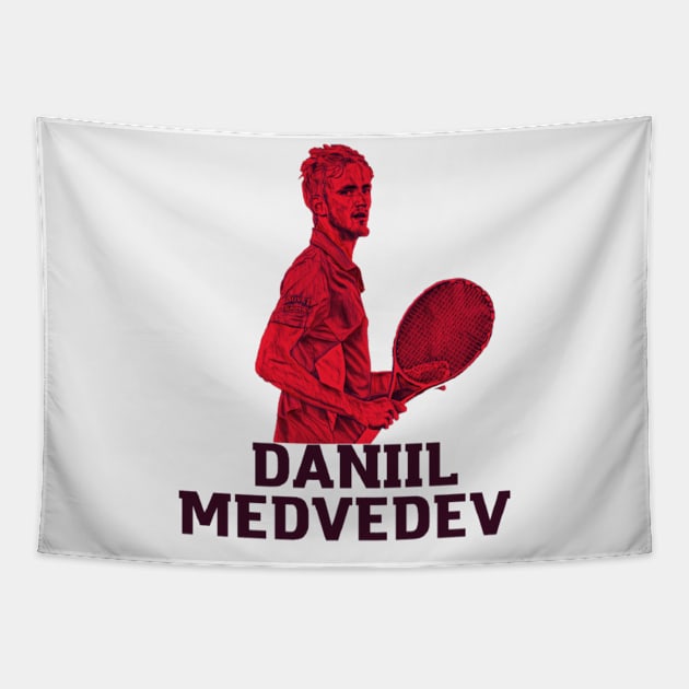 Daniil Medvedev Tapestry by BorodinaAlen