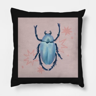 Blue Beetle Pillow