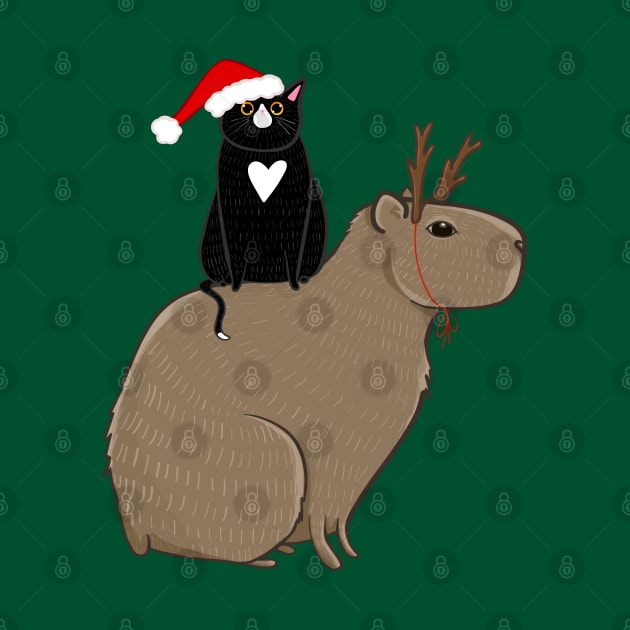 Capy Christmas! by KilkennyCat Art