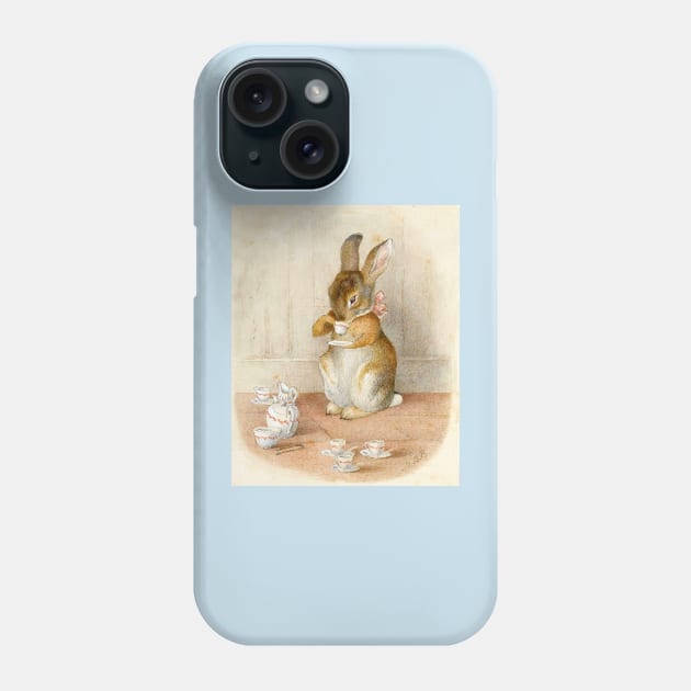 Rabbit Tea Party - Beatrix Potter Phone Case by forgottenbeauty