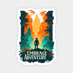 Embrace Adventure - Jungle Ruins - Indy Magnet