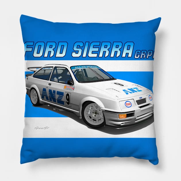 GrA Ford Sierra RS Cosworth Pillow by PjesusArt