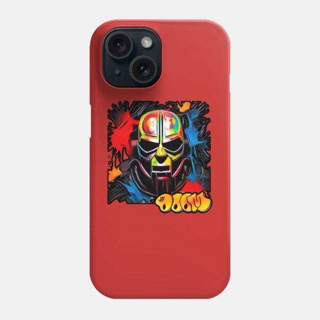 mf doom mask : water paint abstract design Phone Case by hot_issue