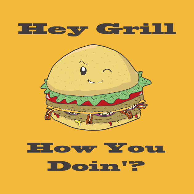 Hey Grill (Black Text) by Modeko