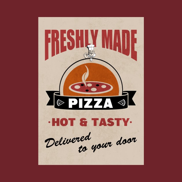 Retro Pizza Poster by Cheebies