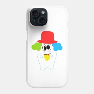 happy clown ghost with hat Phone Case