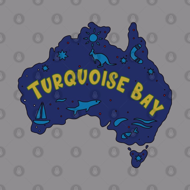 AUSSIE MAP TURQUOISE BAY by elsa-HD