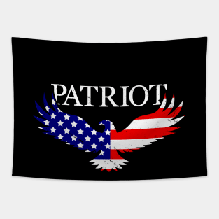 Proud American USA American Eagle Slogan Tapestry