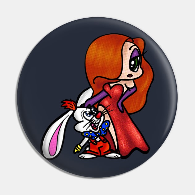 Roger and Jessica Rabbit Pin by Shoryotombo