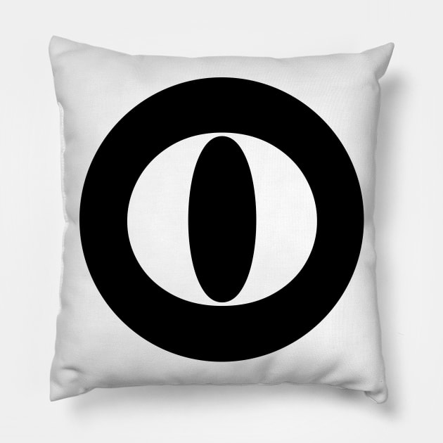 O (Letter Initial Monogram) Pillow by n23tees