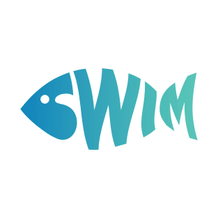 Swim Creative Fish Design T-Shirt