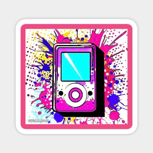 MP3 player Pop Art Magnet