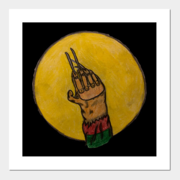 A Nightmare Moonlit View Freddy Krueger Posters And Art Prints