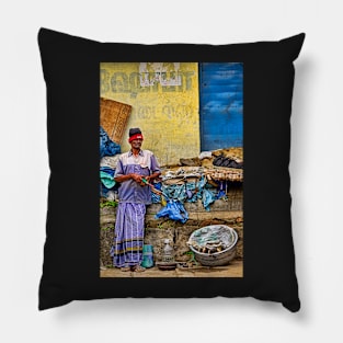 Fishmonger, Munnar. Pillow