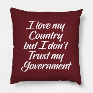 I Love My Country Pillow